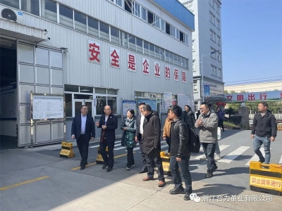 麗水市市場監(jiān)督管理局、浙江省皮革廠行業(yè)協(xié)會、嘉興學(xué)院及浙江省標(biāo)準(zhǔn)化研究院領(lǐng)導(dǎo)蒞臨我司指導(dǎo)工作